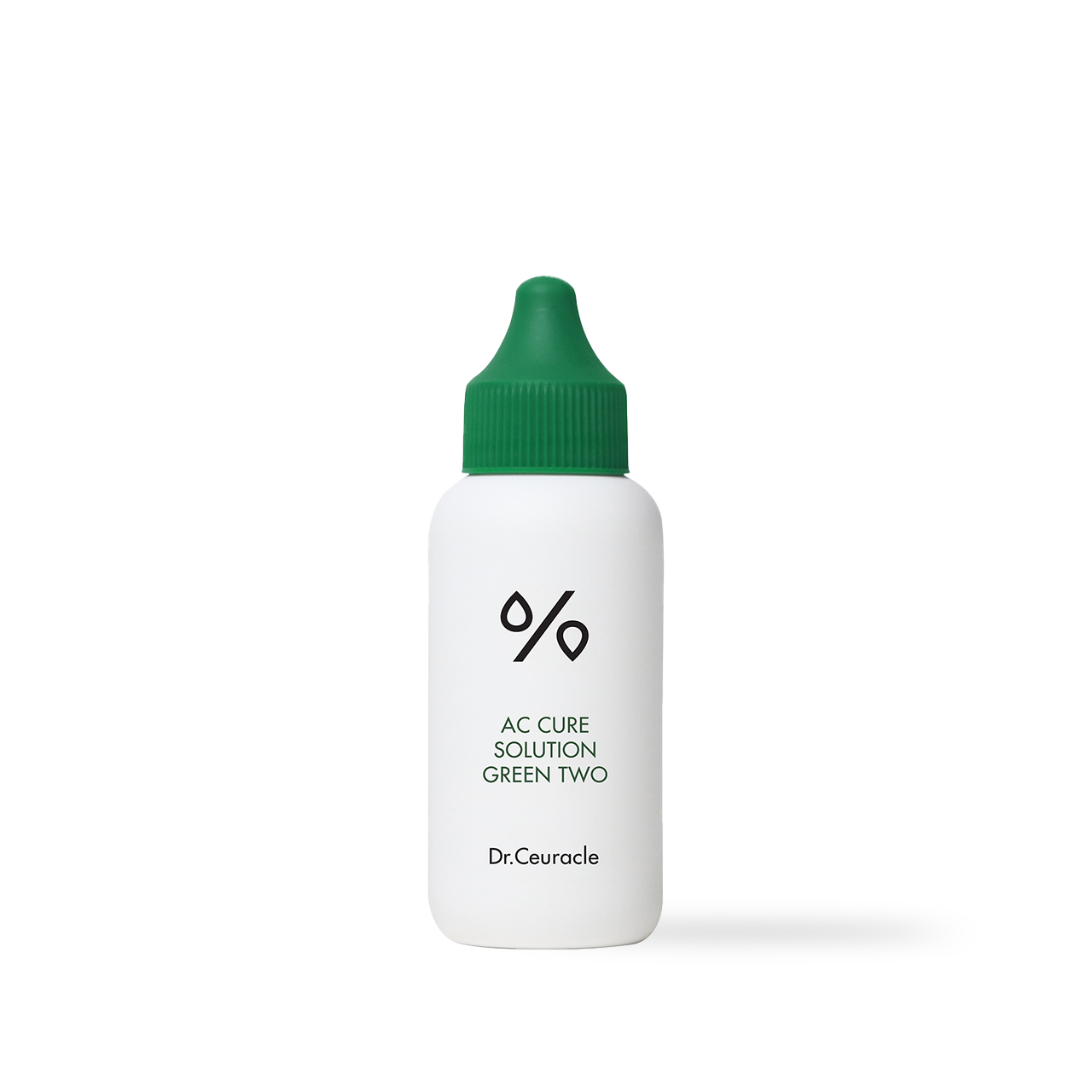 Dr.Ceuracle AC Cure Solution Green Two 50ml — green-labeled bottle front view on clean surface