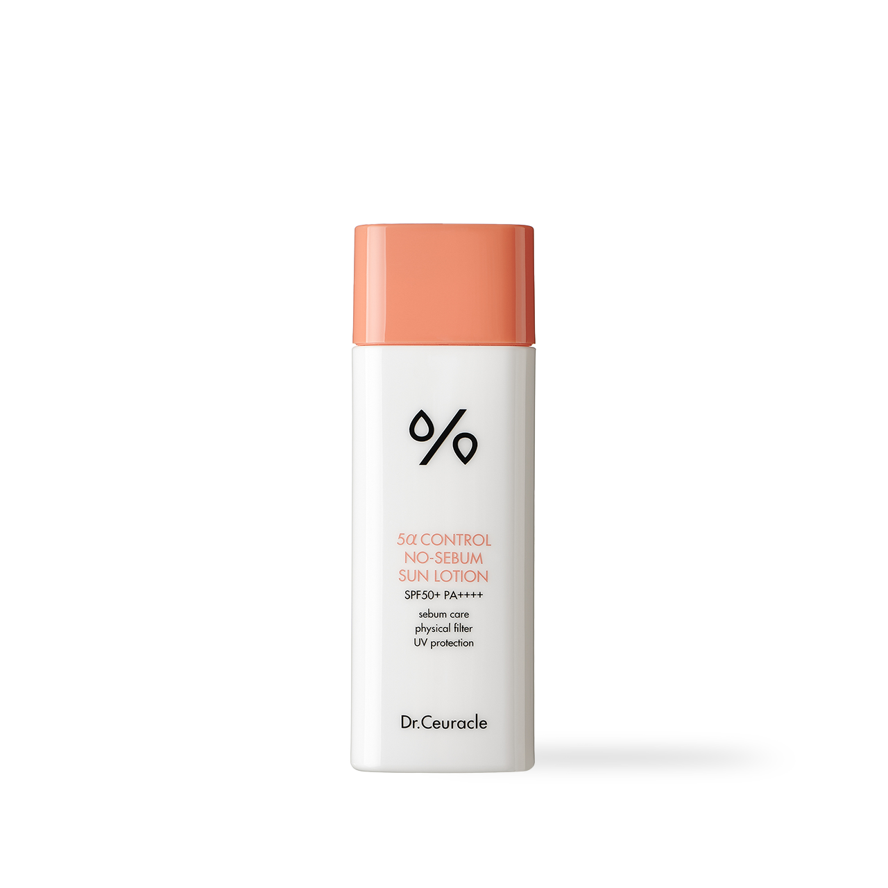 Dr.Ceuracle 5 Alpha No-Sebum Sun Lotion SPF50+ PA++++ 50ml — lotion bottle front label view