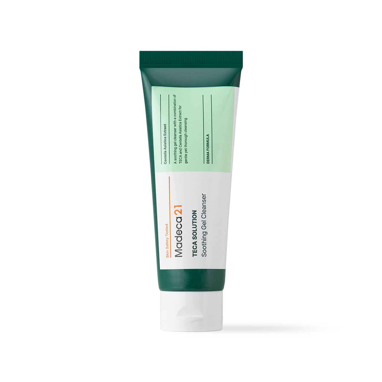 Madeca21 Teca Solution Soothing Gel Cleanser 100ml — clear gel tube with cap
