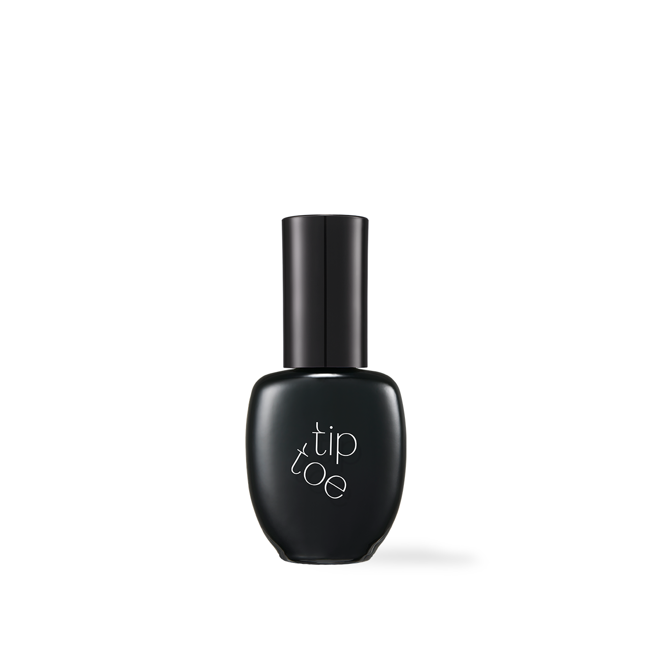 Tiptoe Nail Top Coat 102 Bold Glass — bottle with applicator brush detail