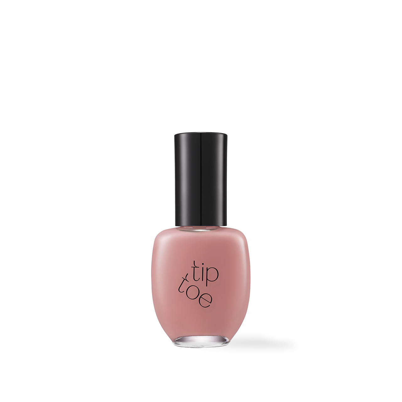 Tiptoe Nail Polish 204 Toeshoes 10g — sheer pink polish bottle on white surface