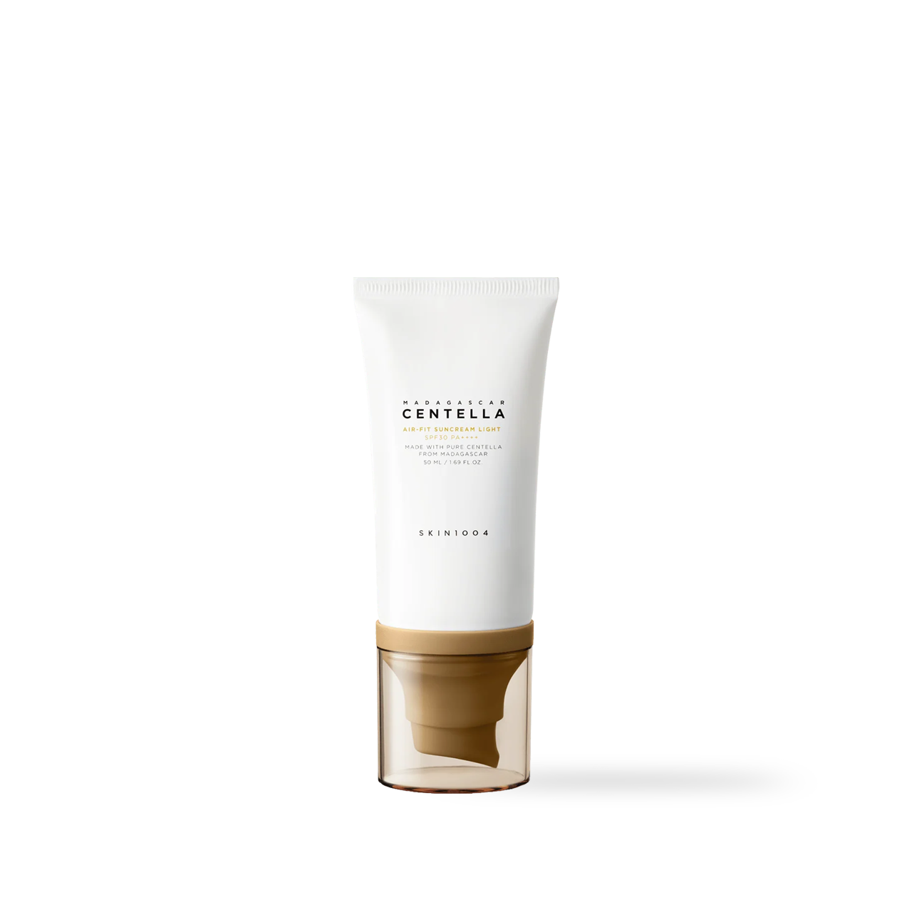SKIN1004 Madagascar Centella Air-Fit Suncream Light 50ml — white cream tube front