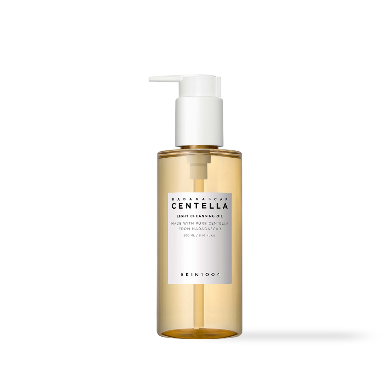 SKIN1004 Madagascar Centella Light Cleansing Oil 200ml — pump bottle front view on white background