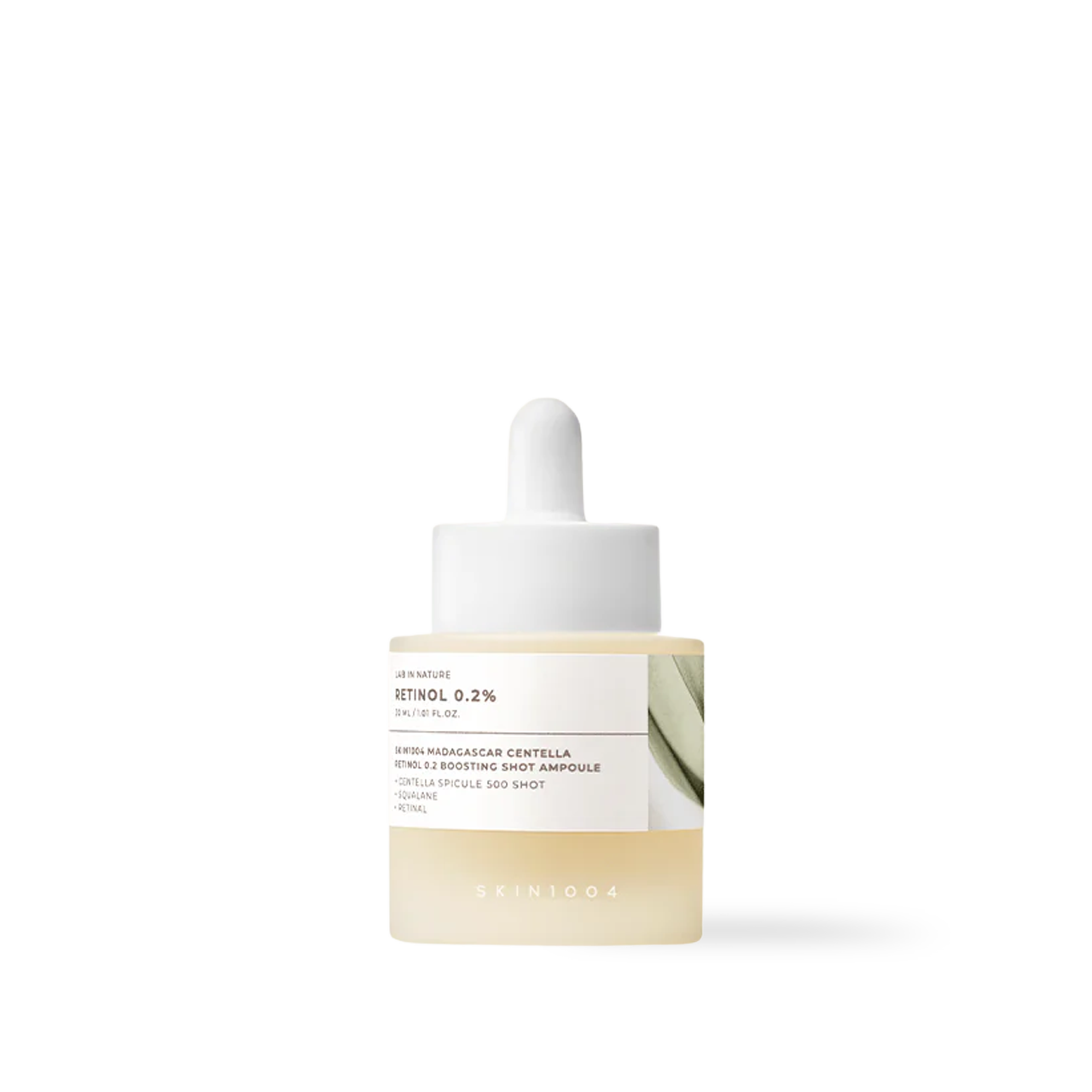 SKIN1004 Retinol 0.2 Boosting Shot Ampoule 30ml — dropper bottle with thread-like gel texture shown