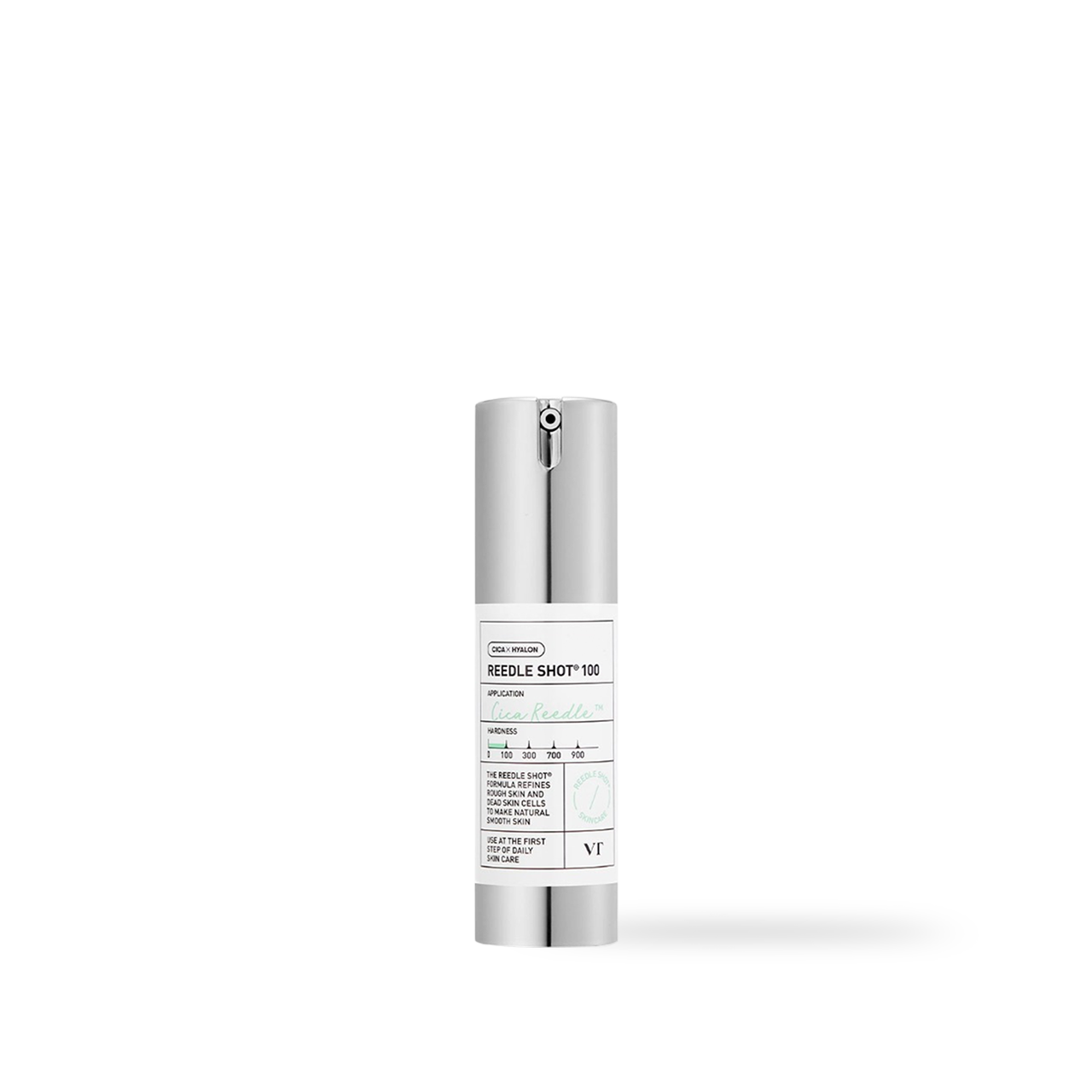 VT Cosmetics Reedle Shot 100 Cica Essence 30ml — glass dropper bottle front view