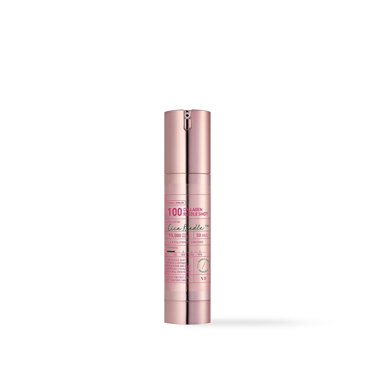 VT Cosmetics Collagen Reedle Shot 100 Serum 50ml — pump bottle with gold and white label