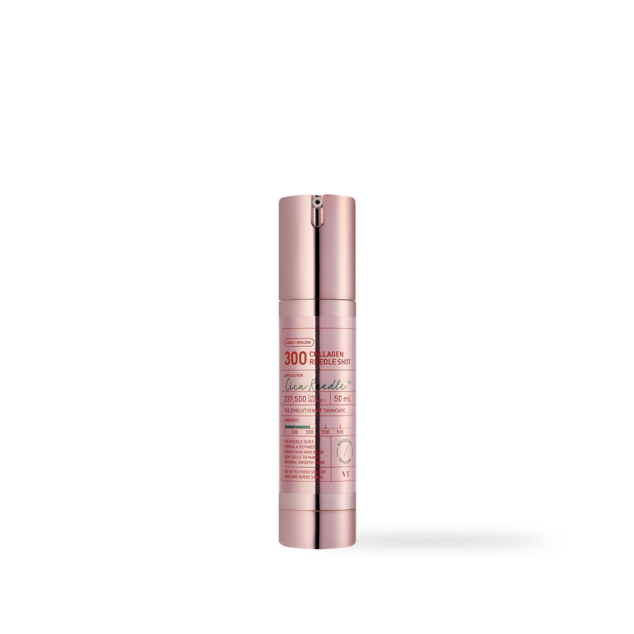 VT Cosmetics Collagen Reedle Shot 300 Serum 50ml — pump bottle with label showing collagen concentration