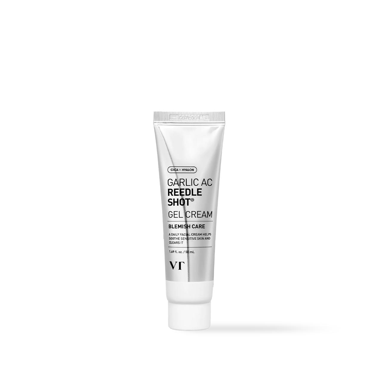 VT Cosmetics Garlic AC Reedle Gel Cream 50ml — tube with green label on white background