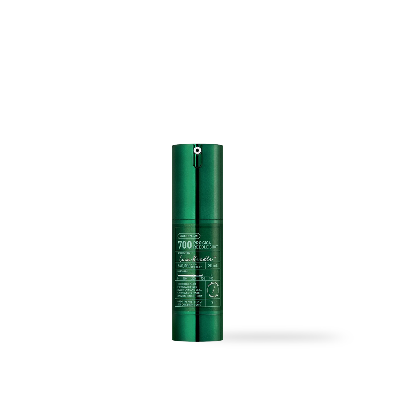 VT Cosmetics PRO CICA Reedle Shot 700 Serum 30ml — white compact bottle front of bottle