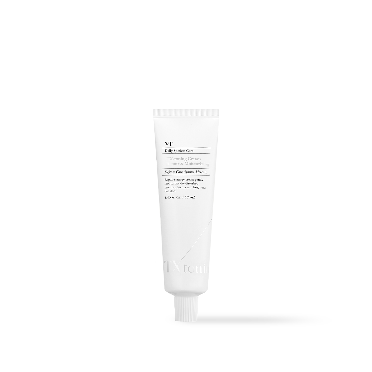 VT Cosmetics TX-Toning Cream 50ml — white pump bottle on clean background