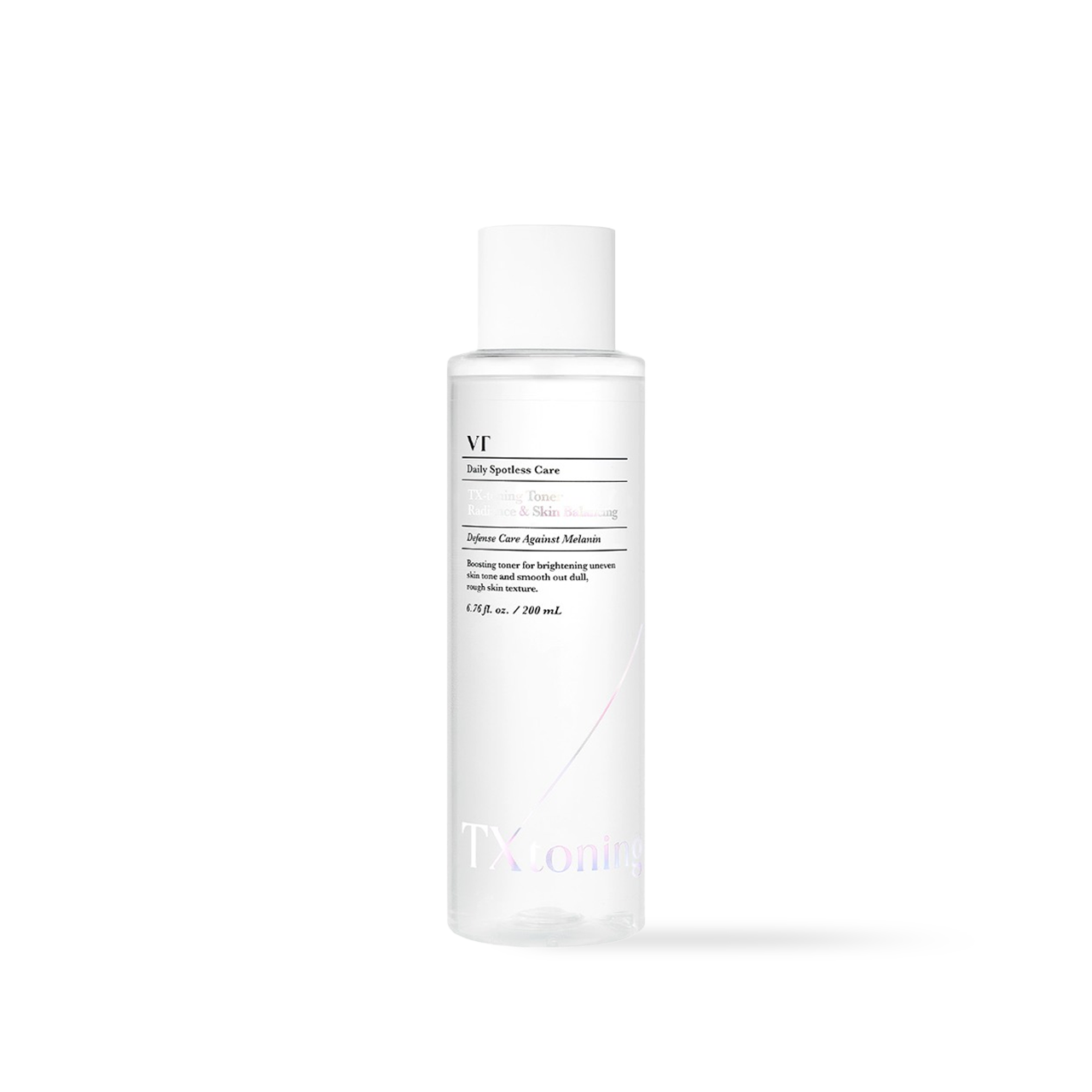 VT Cosmetics TX-Toning Toner 200ml — slim bottle with pump dispenser front view