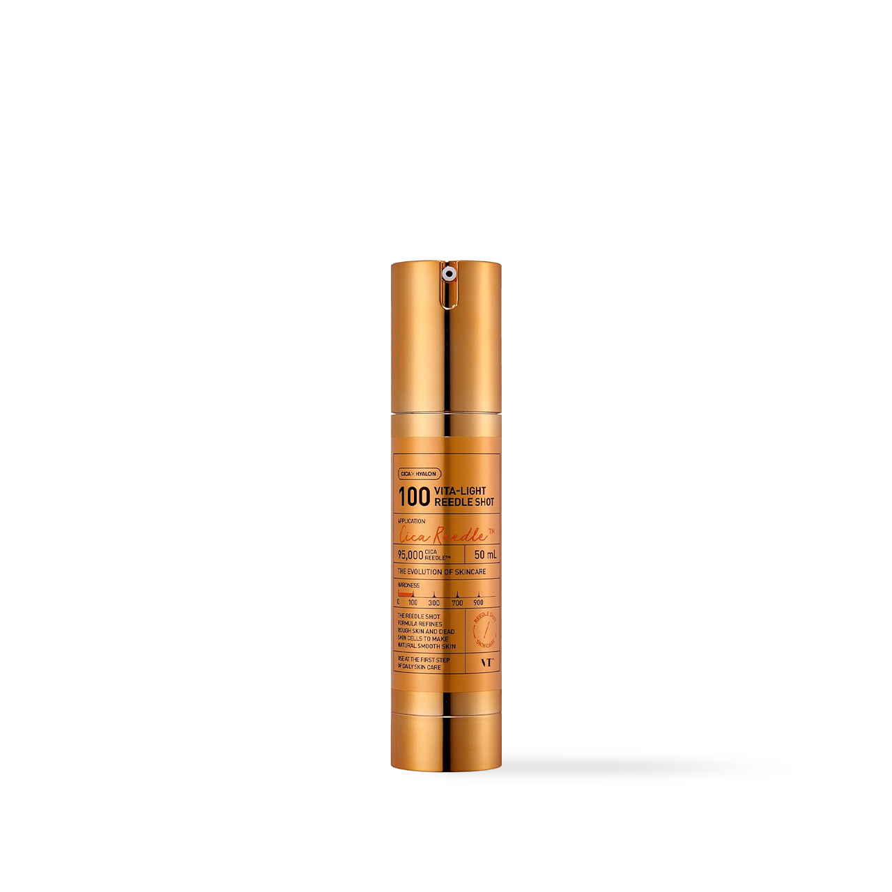 VT Cosmetics VITA-LIGHT Reedle Shot 100 Serum 50ml — jelly-textured serum bottle front
