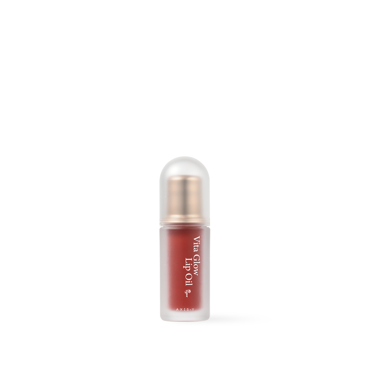 AXIS-Y Vita Glow Lip Oil Chilled Berry 4.5ml — velvet-tip applicator tube on white background