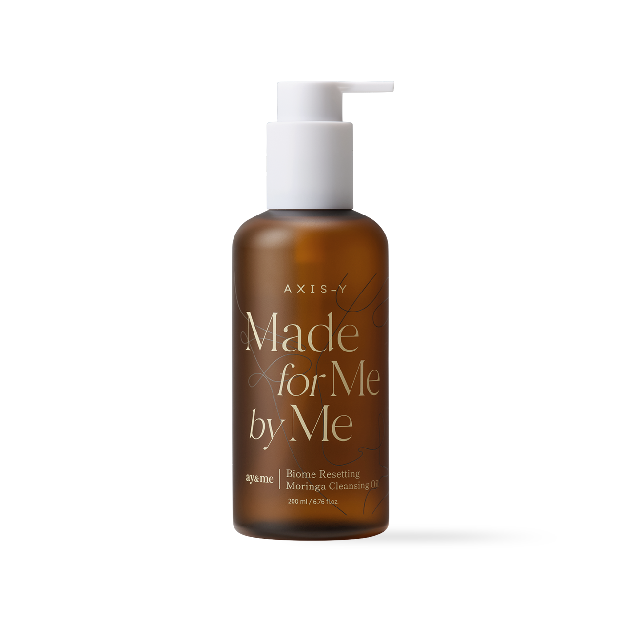 AXIS-Y Biome Resetting Moringa Cleansing Oil 200ml — pump dispenser bottle with green label