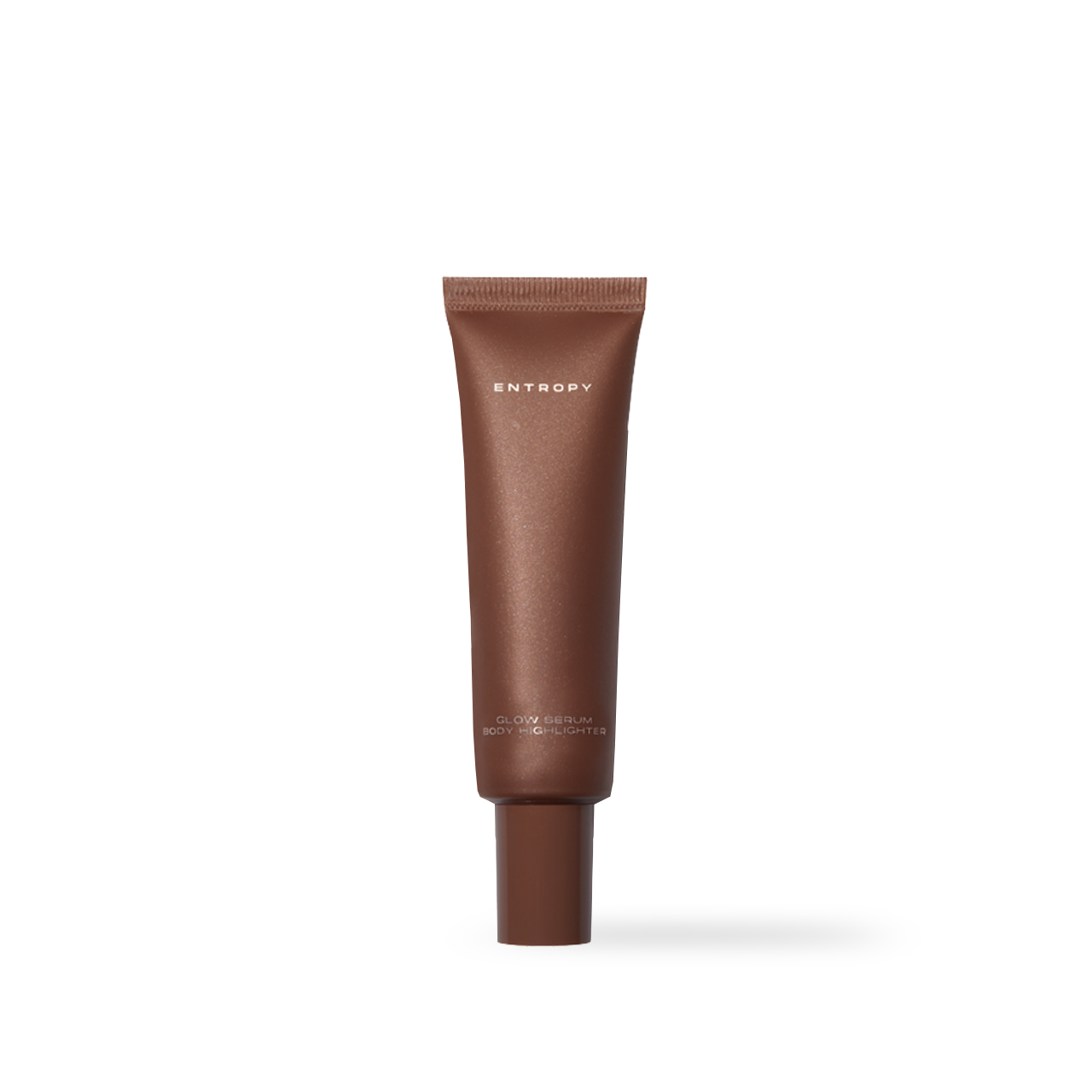 ENTROPY Glow Serum Body Highlighter — Honey Lit serum bottle, pump dispenser front