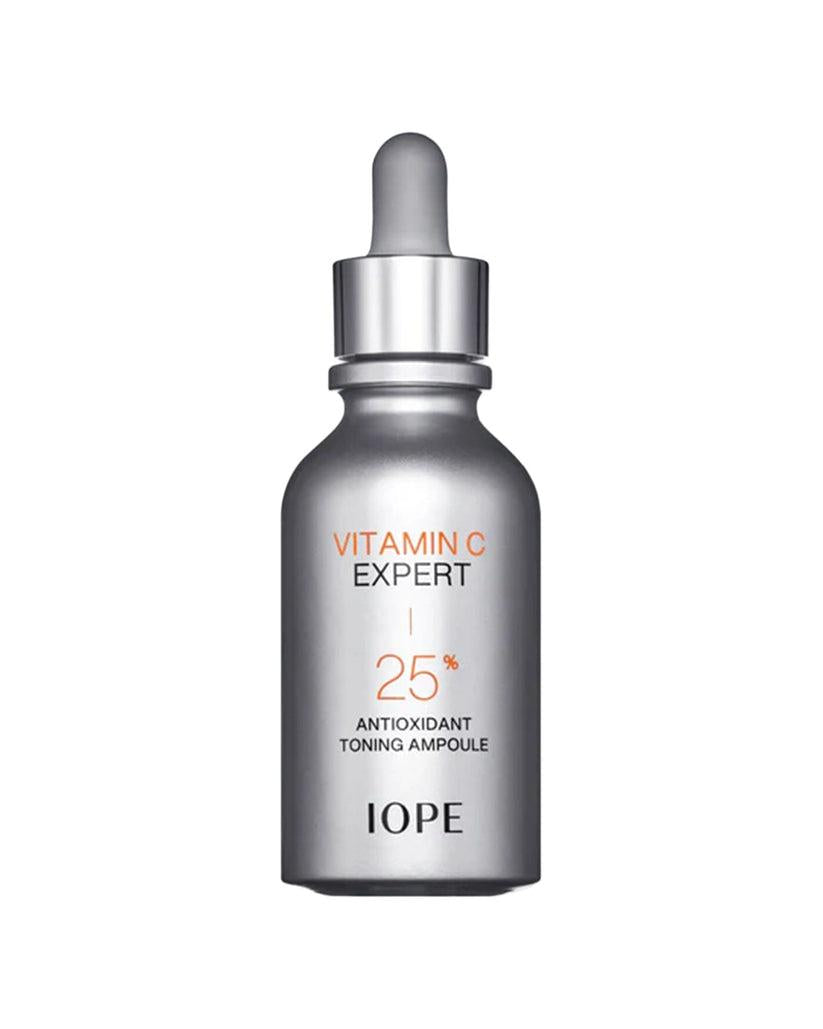 IOPE Vitamin C Expert 25% Antioxidant Toning Serum 23ml — amber glass bottle with dropper