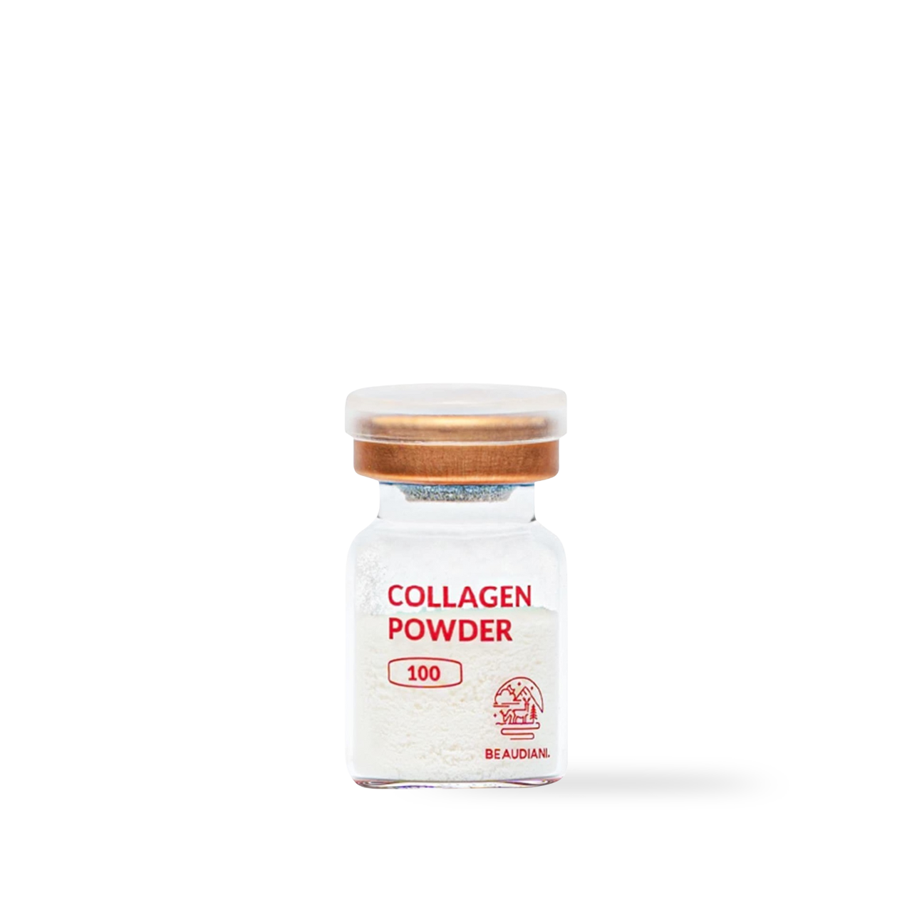 Beaudiani Collagen Powder 1.5g — single sachet packet on white background showing pale powder texture