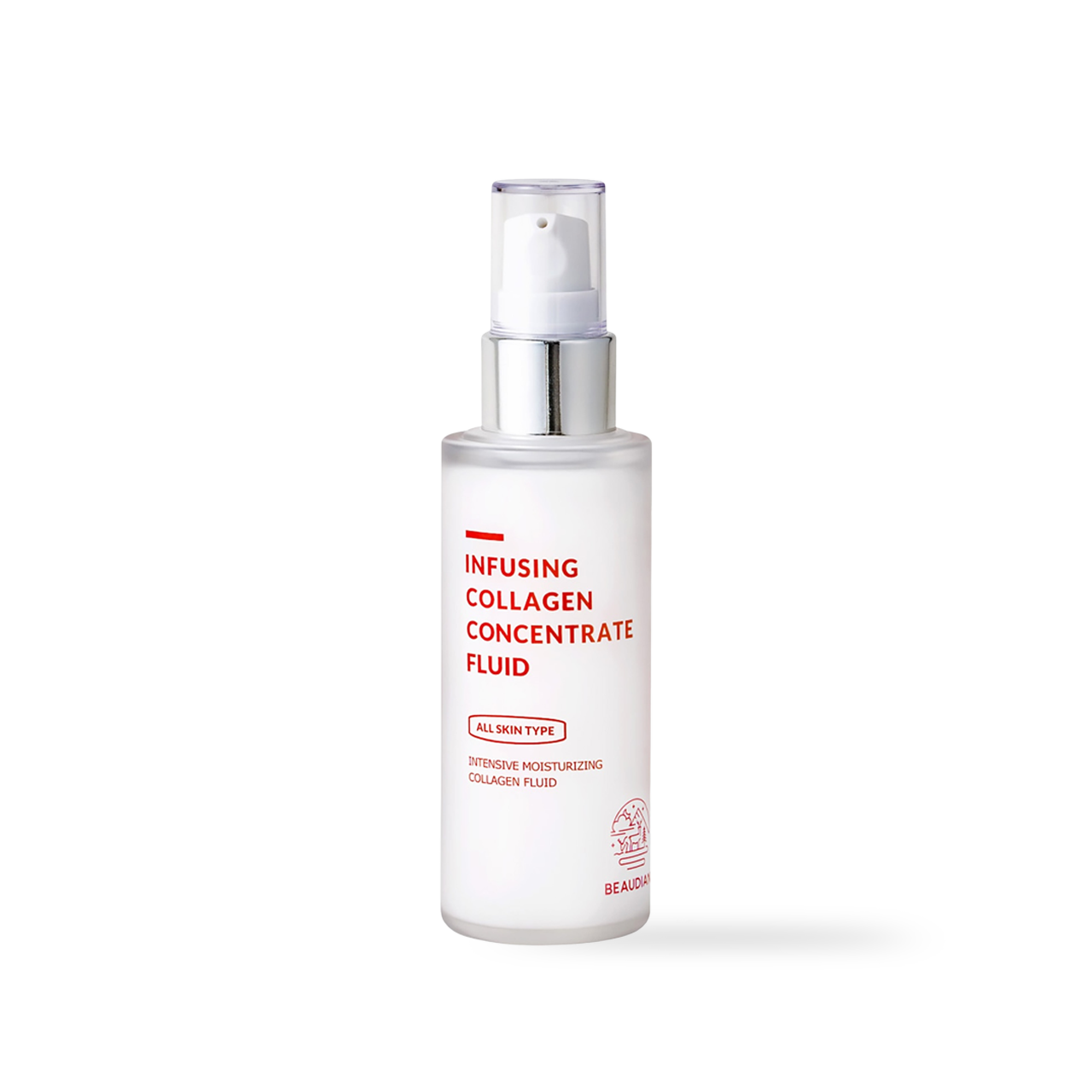 Beaudiani Infusing Collagen Concentrate Fluid 50ml — frosted bottle with dropper on light background