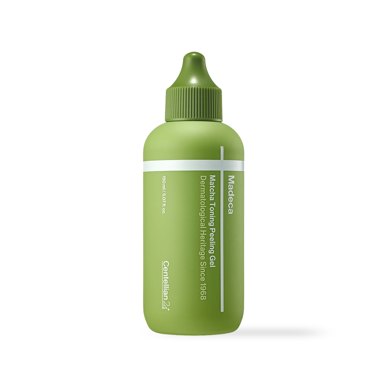 Centellian24 Madeca Matcha Toning Peeling Gel 150ml — green tube with flip cap on clean white surface