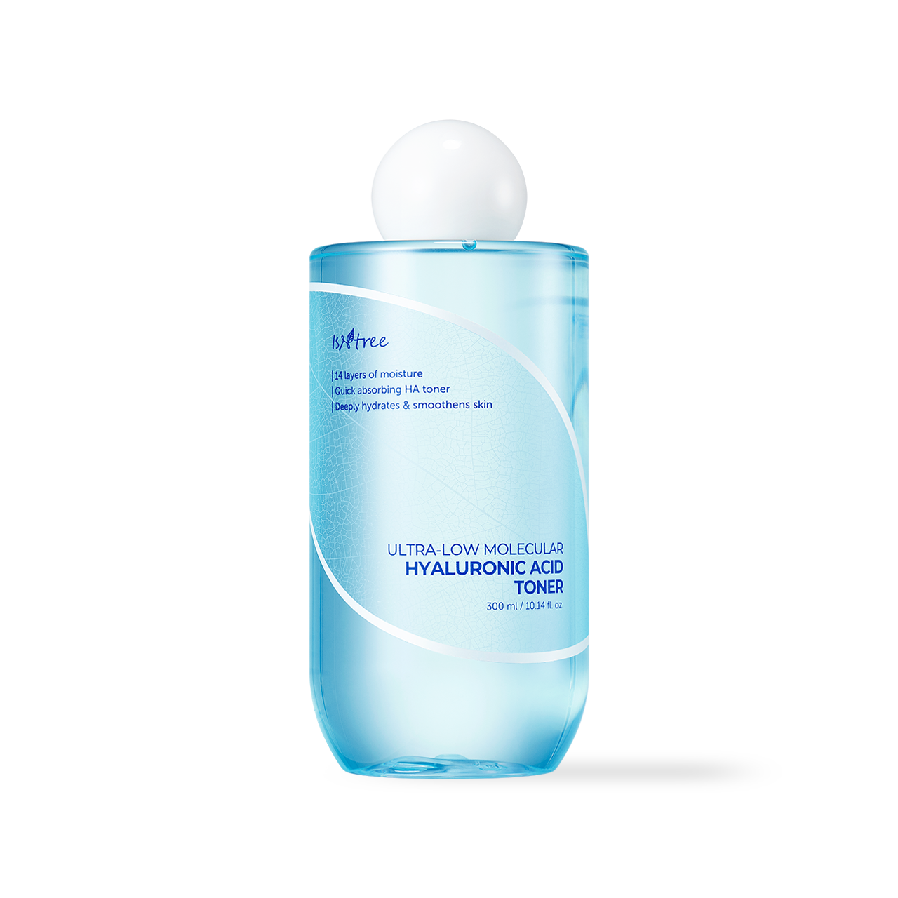 Isntree Ultra-Low Molecular Hyaluronic Acid Toner 300ml — large bottle with blue label