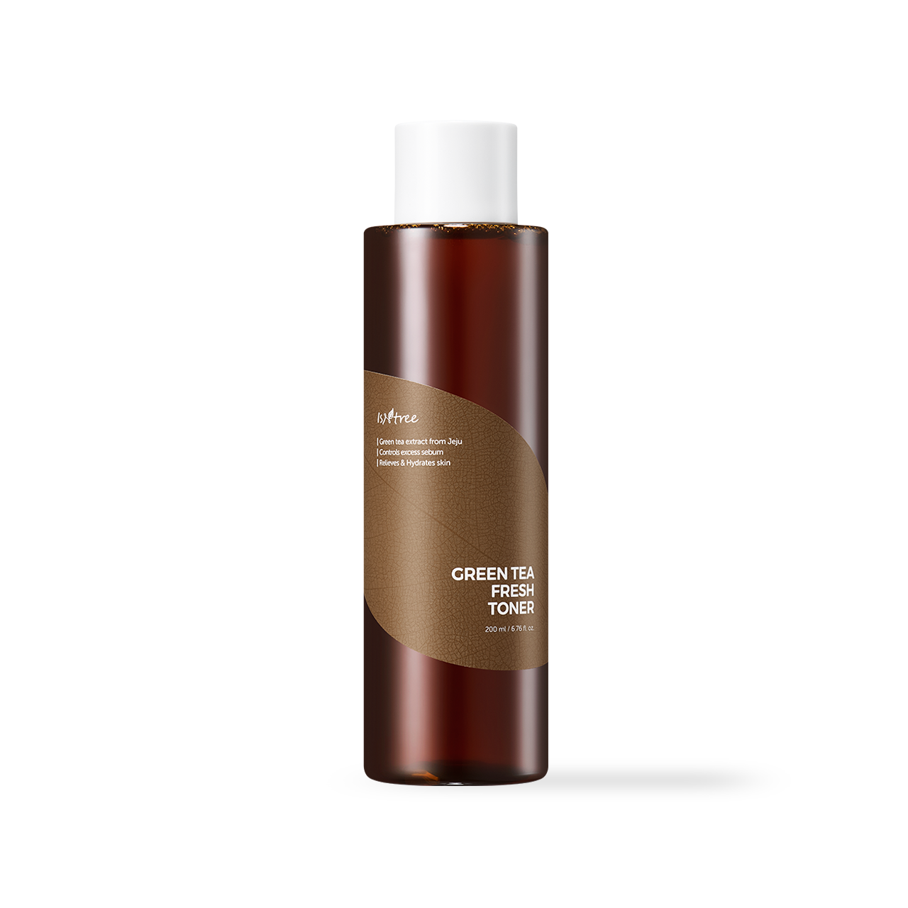 Isntree Green Tea Fresh Toner 200ml — green-labeled bottle with flat cap, front view