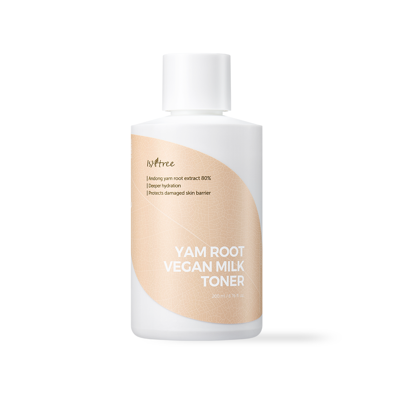 Isntree Yam Root Vegan Milk Toner 200ml — bottle shaken to show milky texture