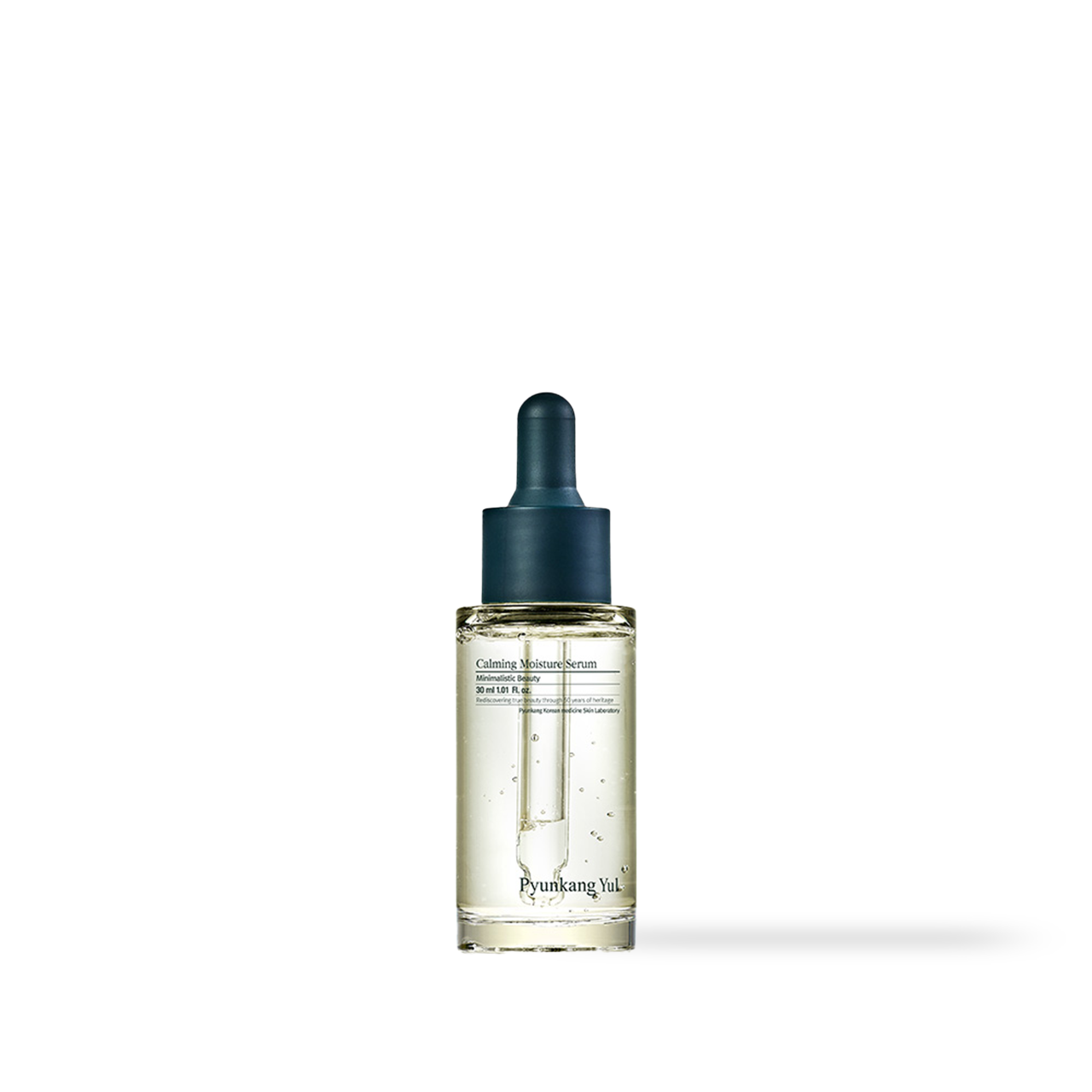 PyunkangYul Calming Moisture Serum 30ml — small bottle with dropper on white