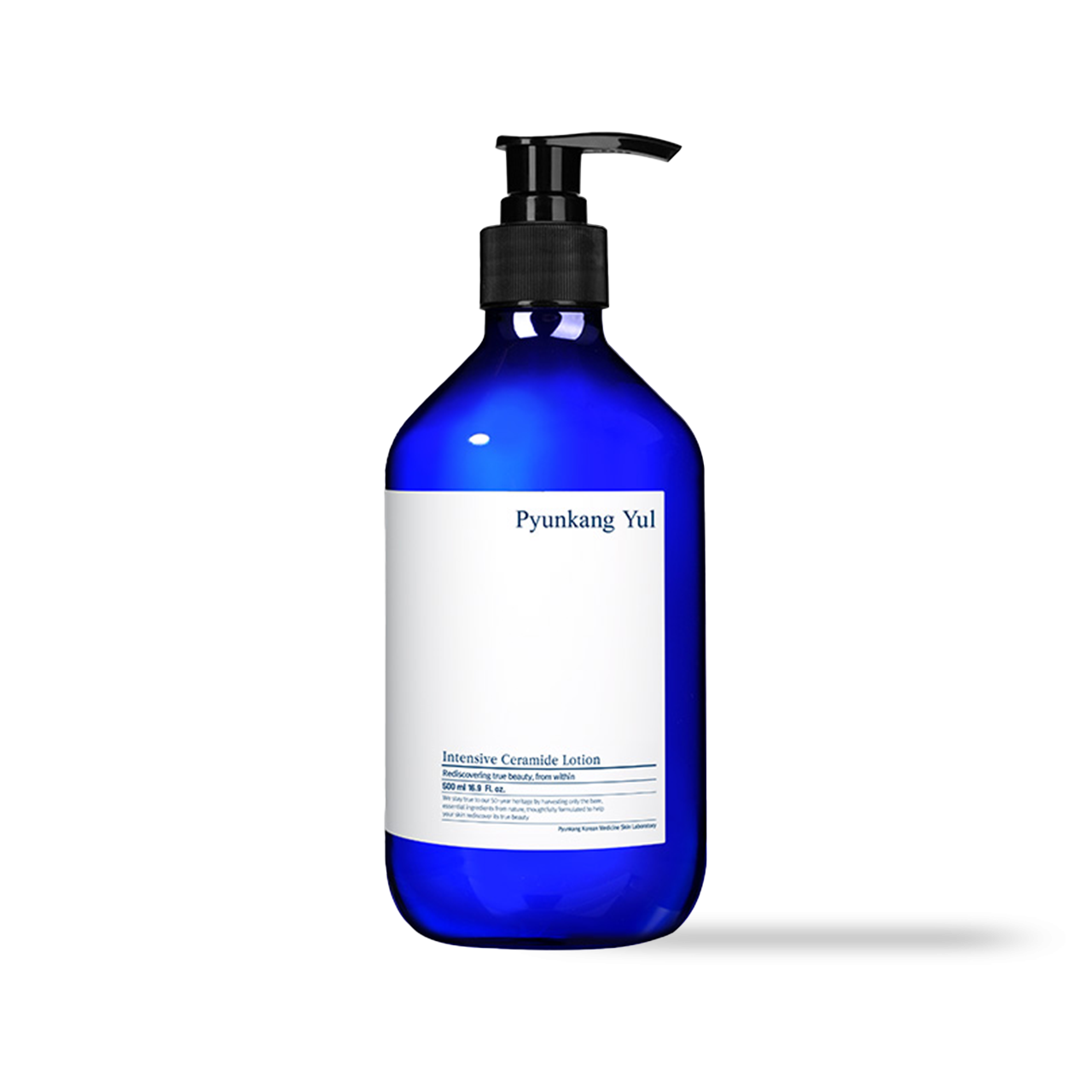 PyunkangYul Intensive Ceramide Lotion 500ml — large pump bottle on white background