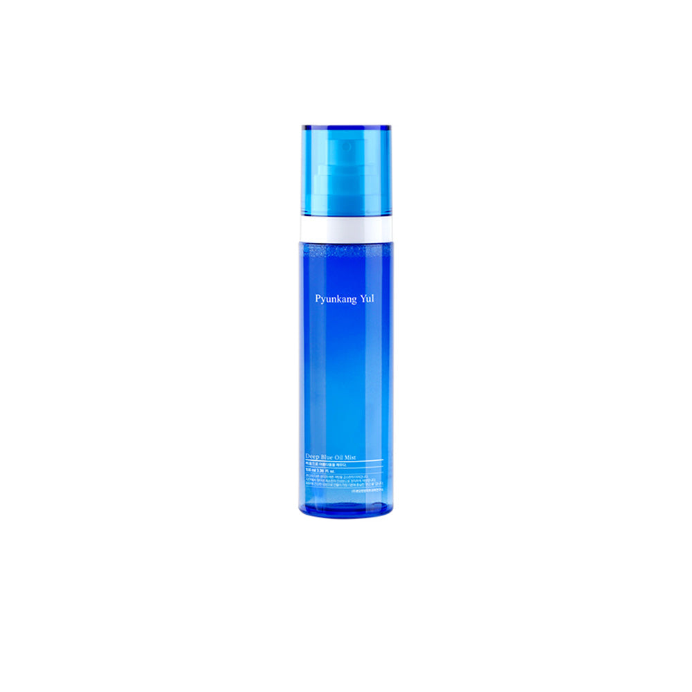 PyunkangYul Deep Blue Oil Mist 100ml — dual-layer spray bottle on white background