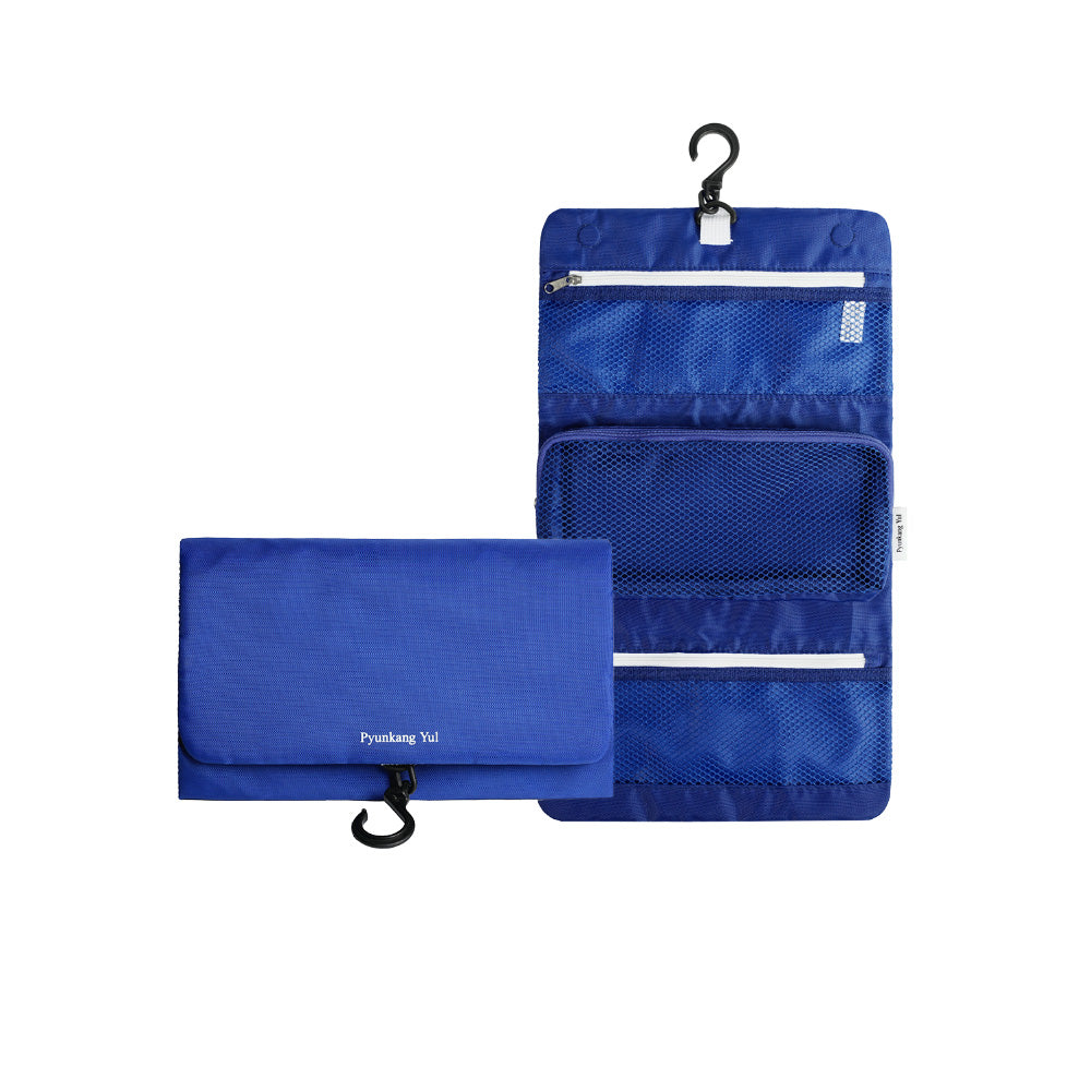 PyunkangYul Travel Pouch — foldable mesh organizer with hanging hook, front view