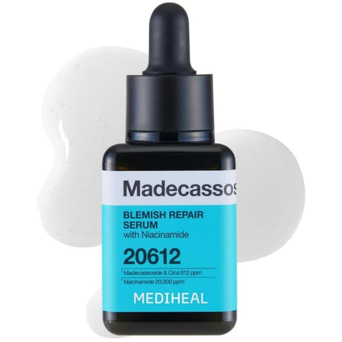 Mediheal Madecassoside Blemish Repair Serum 40ml — sleek serum bottle with pump dispenser