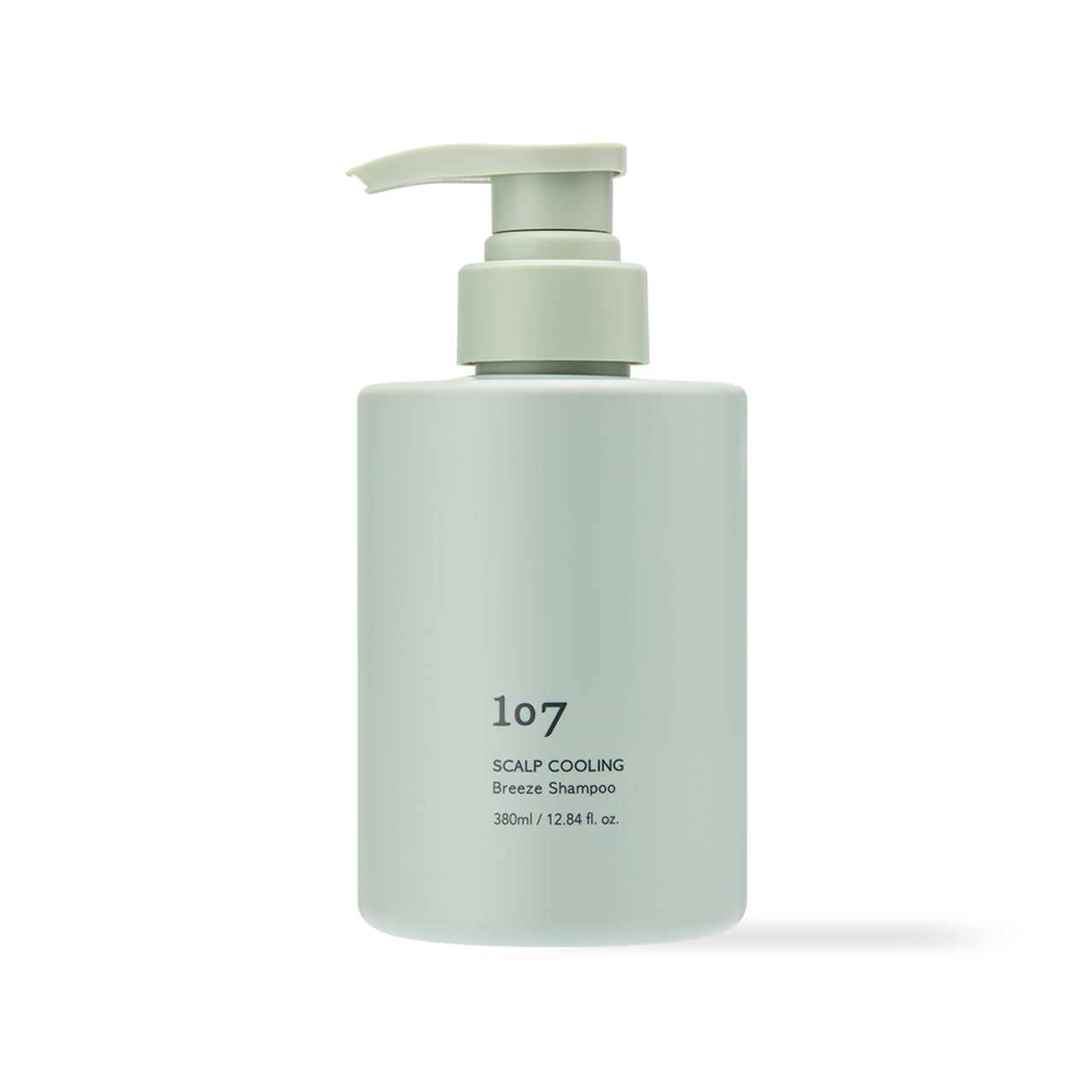 107 SCALP COOLING Breeze Shampoo 380ml — tall pump bottle with cooling mint design