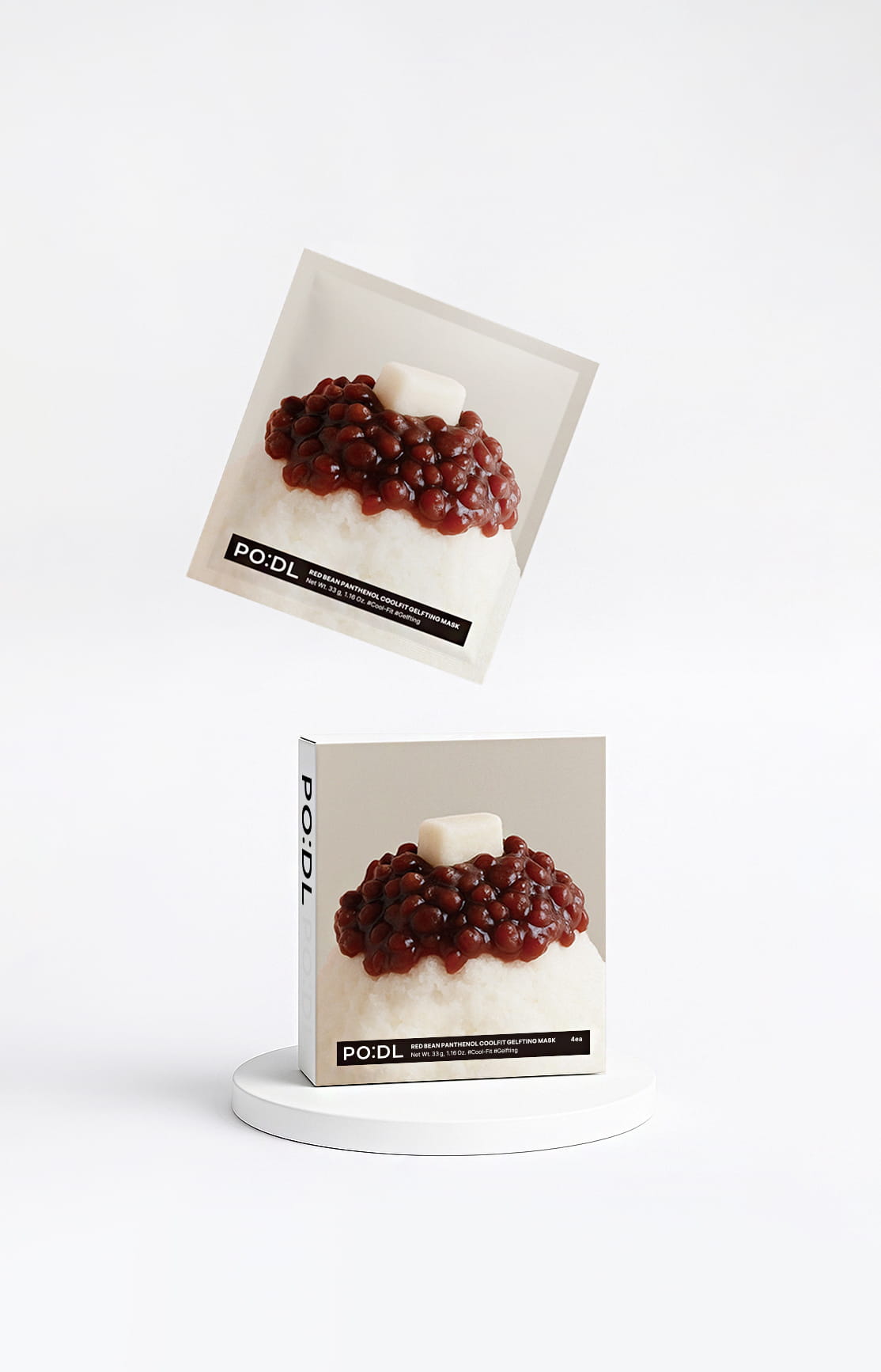 [PO:DL] Red Bean Panthenol Coolfit Gelfting Mask (4ea)