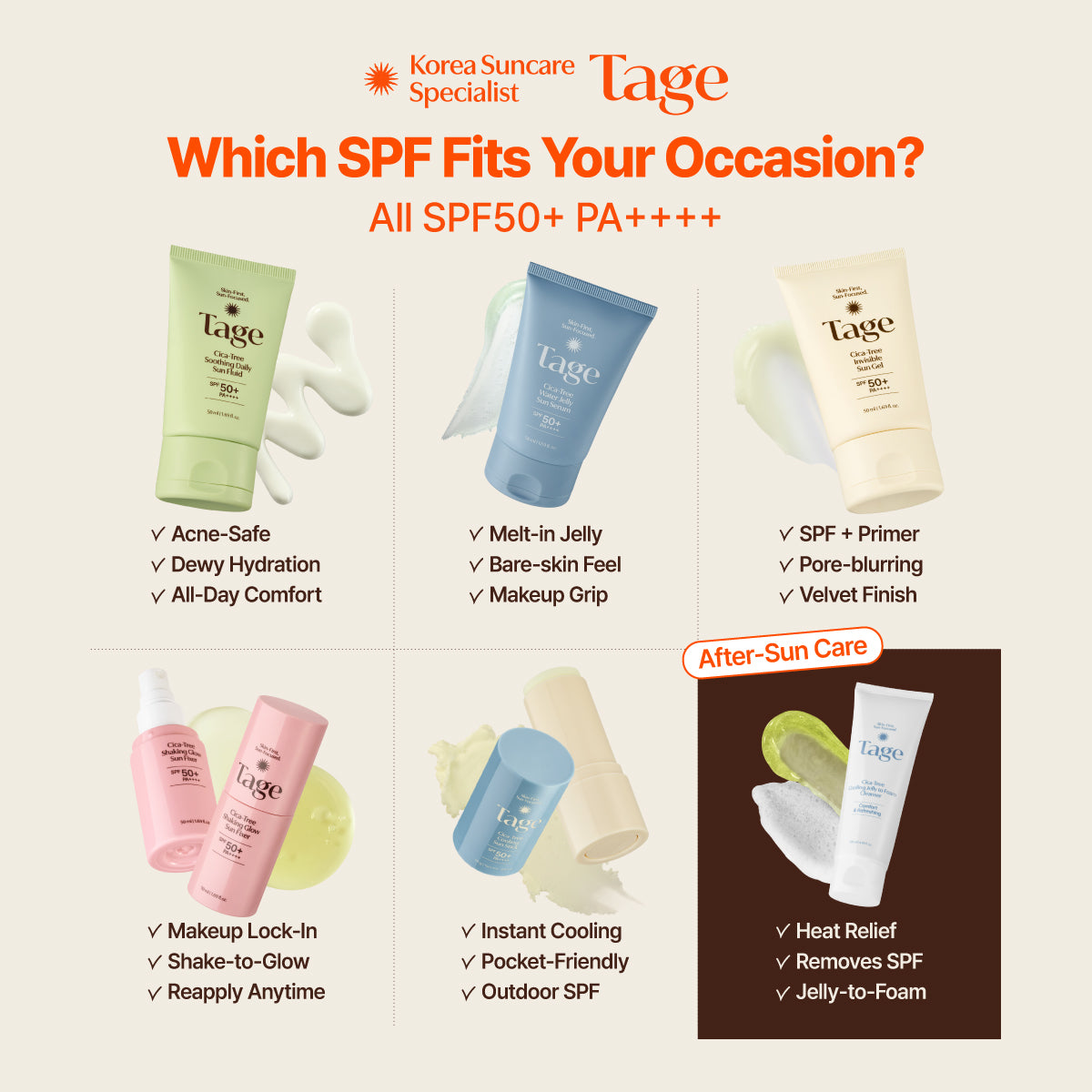 [Tage] Cica-Tree Water Jelly Sun Serum 50ml