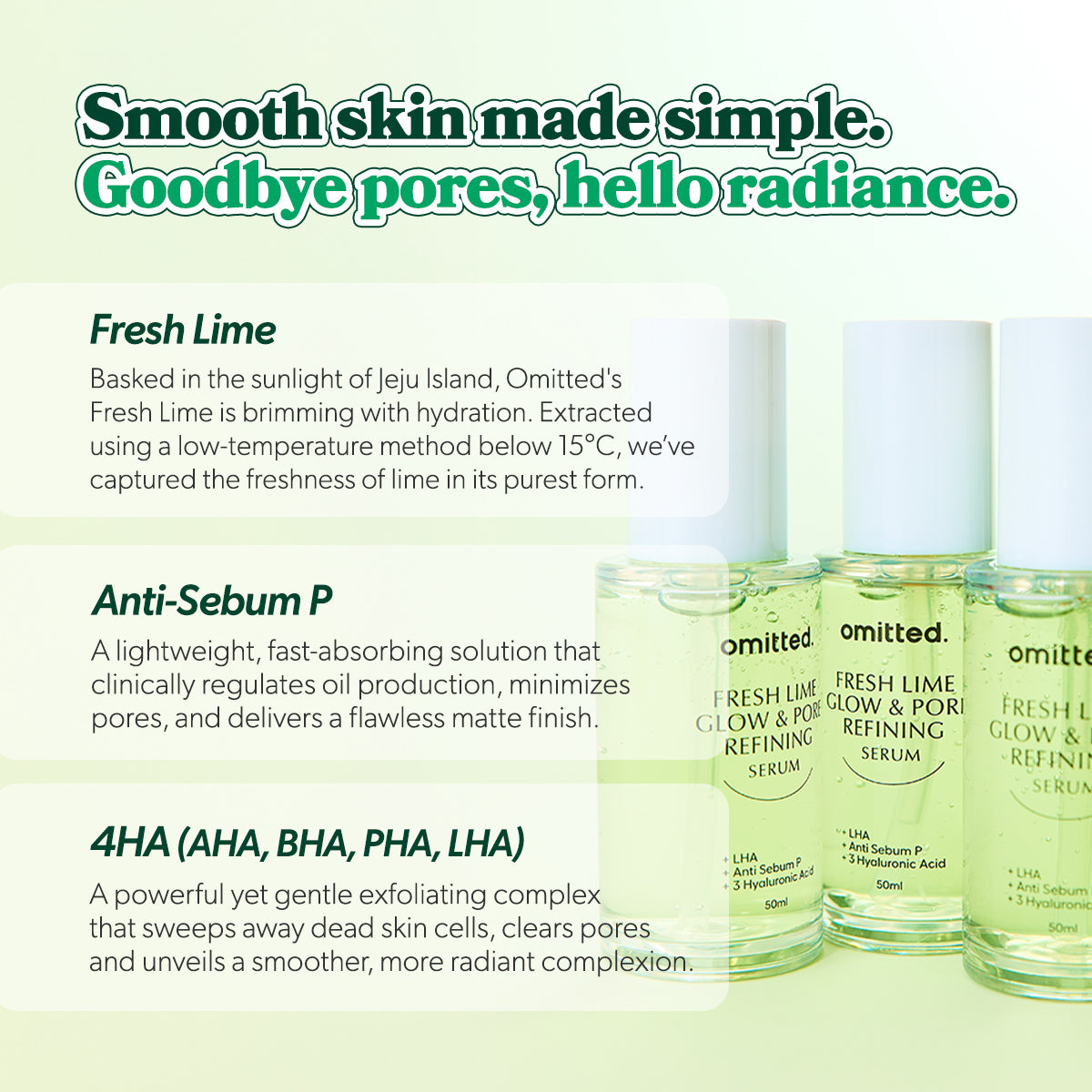 [Omitted] Fresh Lime Glow & Pore Refining Serum 50ml