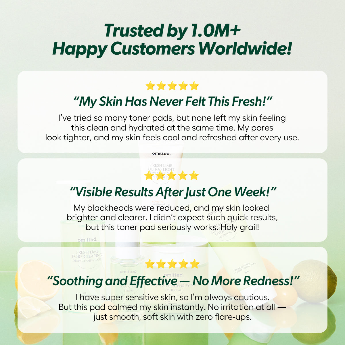 [Omitted] Fresh Lime Dewy & Pore Purifying Toner Pad 70ea(160ml)