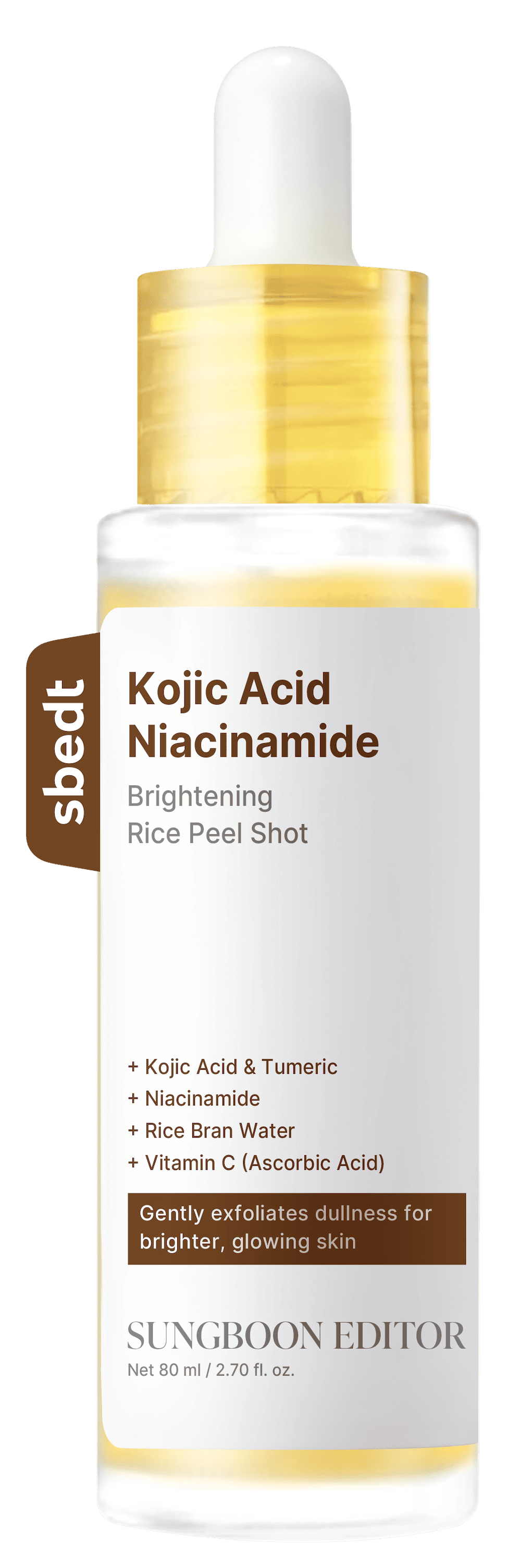 [SUNGBOON EDITOR] Kojic Acid Niacinamide Rice Peel Shot 80ml