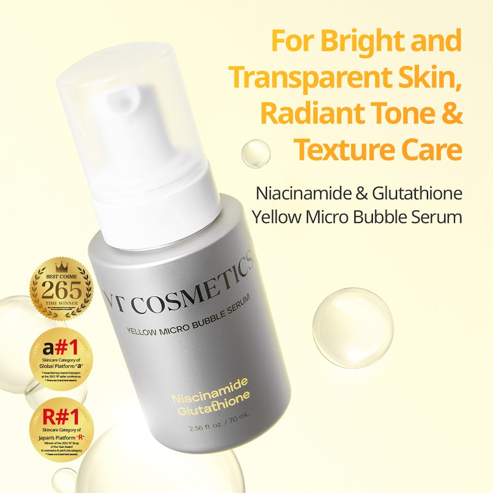 [VT Cosmetics] Niacinamide Glutathione Yellow Micro Bubble Serum 70ml