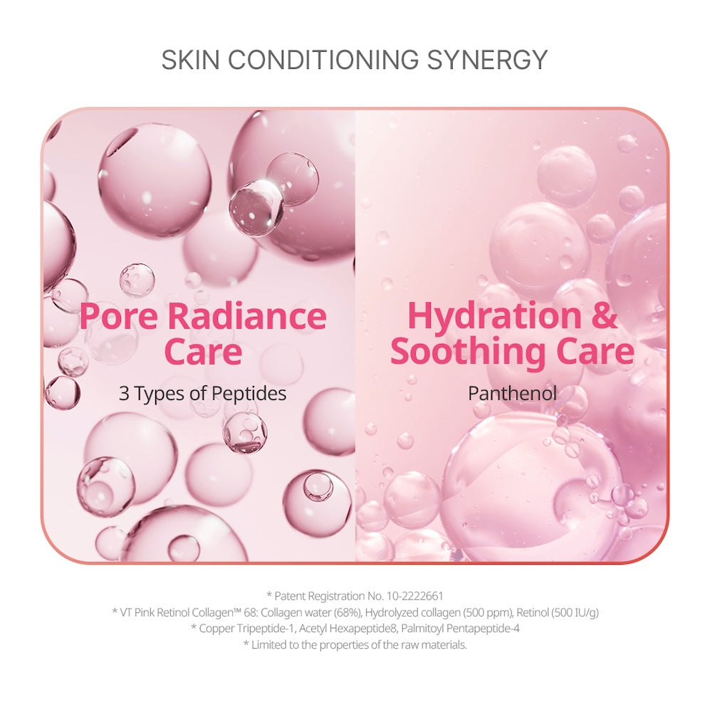[VT Cosmetics] Retinol Collagen Pink Micro Bubble Serum 70ml