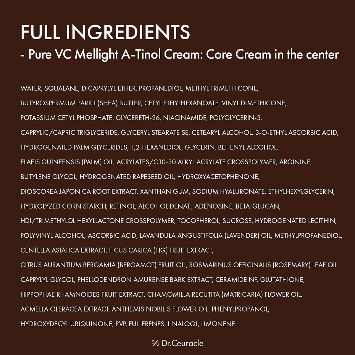 [Dr.Ceuracle] Pure VC Mellight A-tinol Cream 70g