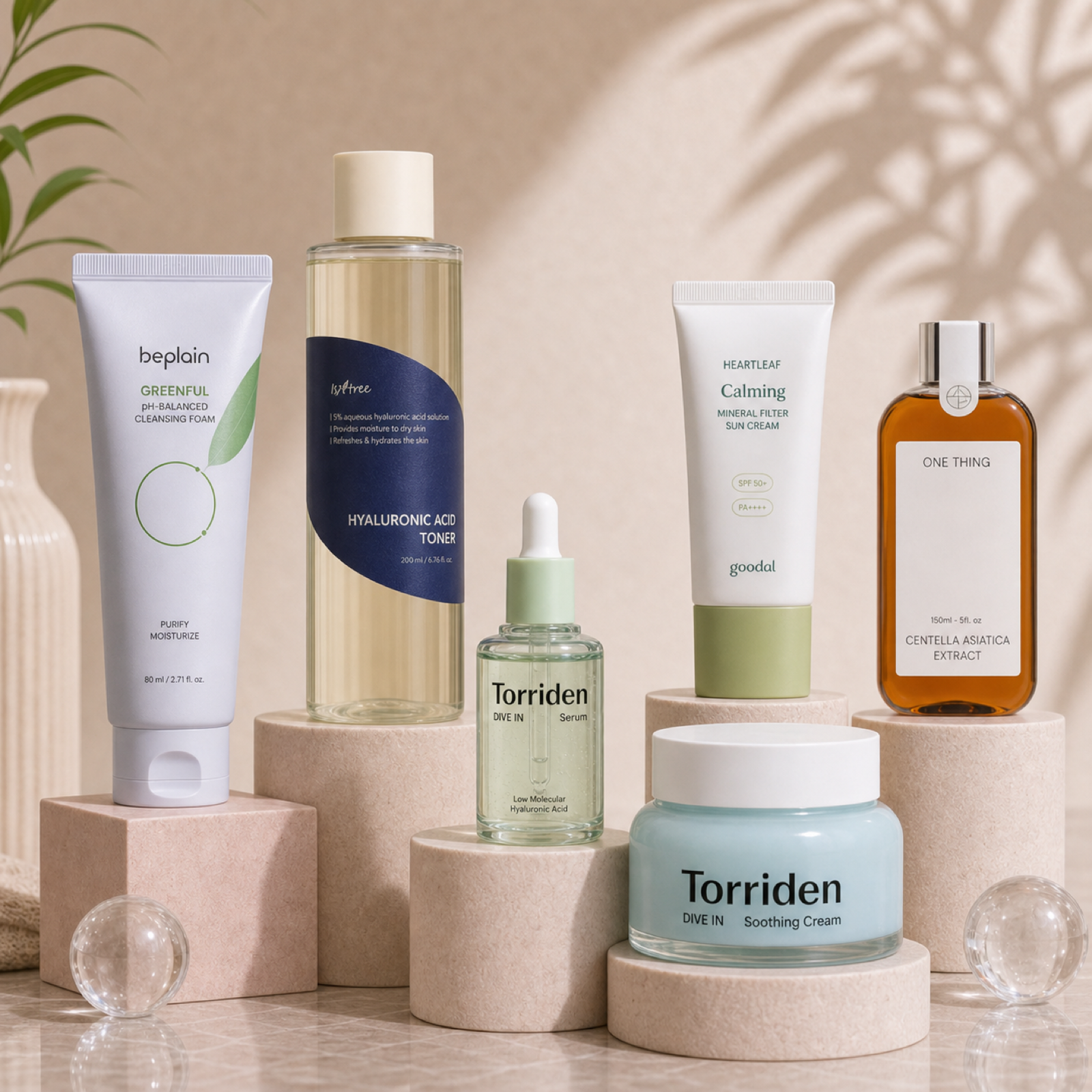 Calm Skin Starter premium Korean skincare routine kit