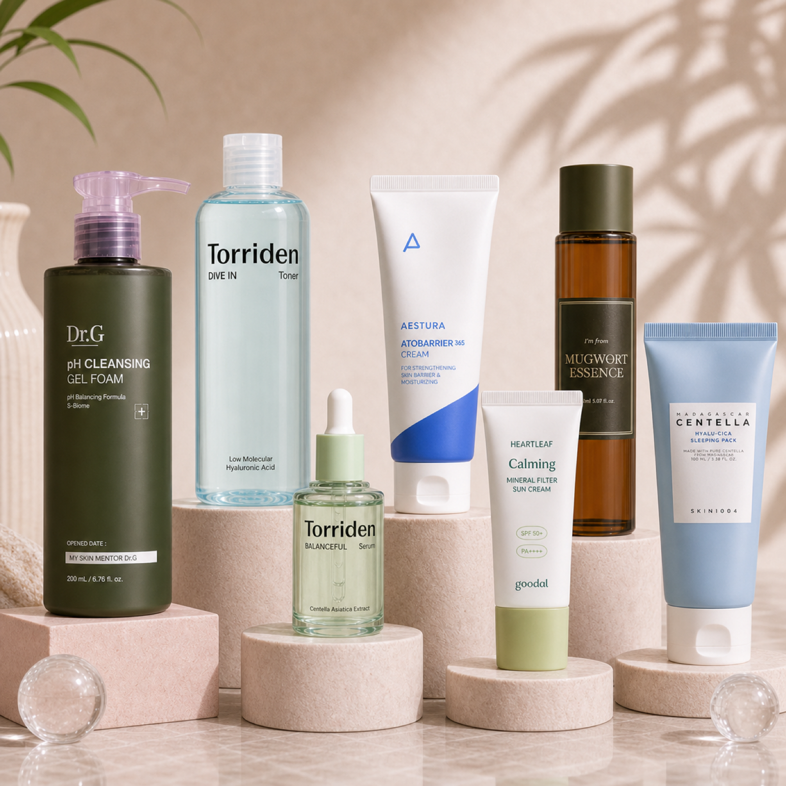 Sensitive Skin Soother premium Korean skincare routine kit