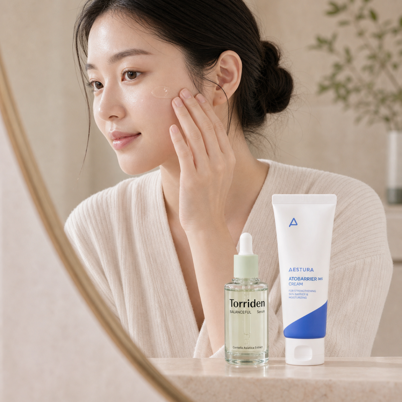 Sensitive Skin Soother serum and moisturizer lifestyle skincare step